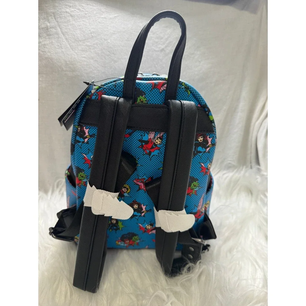 Loungefly‎ Marvel Woman Comics Mini Backpack Blue  Adjustable Straps#265